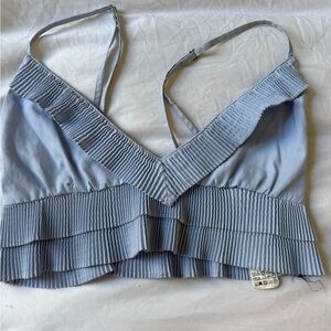 Zara Blue Crop Top